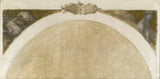 尤金·載體-1889-巴黎市政廳客廳草圖科學地理地質藝術印刷美術複製牆藝術