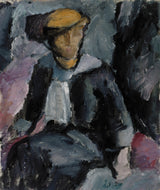 瓦尔·罗森伯格（Valle-Rosenberg）1913年坐在夫人艺术印刷精美的艺术复制品墙上艺术ID Aidksxecp