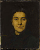 Jean-Jacques-henner-1875-赫爾佐格夫人的肖像藝術印刷美術複製品牆藝術