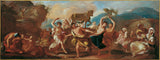 弗朗茲卡爾雷普-1710-圍繞金牛犢的舞蹈藝術印刷精美藝術複製牆藝術 id-aig7t8zis