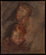 jacques-emile-blanche-1896-heads-childs-art-print-fine-art-reproduction-wall-art