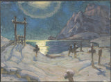 anna-boberg-1920-kyrkogården-i-bergen-studie-från-lofoten-konsttryck-fin-konst-reproduktion-väggkonst-id-aiijcyml5