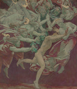 約翰·辛格·薩金特-1920-波士頓美術博物館壁畫俄瑞斯忒斯與復仇女神藝術印刷品美術複製品牆藝術 ID-研究愛吉h3az