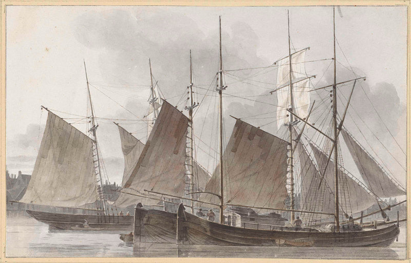 hendrik-abraham-klinkhamer-1820-sailing-ships-docked-for-a-city-art-print-fine-art-reproduction-wall-art-id-aije4n9ku