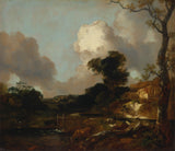thomas-gainsborough-1753-landskap-med-ström-och-weir-konsttryck-finkonst-reproduktion-väggkonst-id-ailn93pta