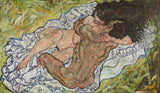 埃貢·席勒-1917-擁抱藝術印刷美術複製品牆藝術 id-aily6s5is