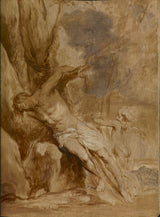 anthony-van-dyck-1632-saint-sebastian-verzorgd-door-een-engel-kunstprint-fine-art-reproductie-muurkunst-id-aim11hb0e