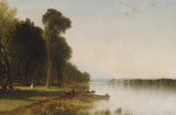 约翰·弗雷德里克·肯塞特1870年夏季，在锥上湖的一天，艺术印刷精美的艺术复制品，墙上的艺术ID，aimwwmh70
