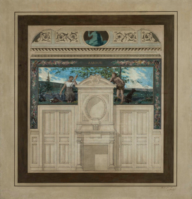 edouard-michel-lancon-1883-sketch-for-the-wedding-room-of-the-municipality-of-saint-maur-des-fosses-love-art-print-fine-art-reproduction-wall-art