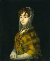 弗朗西斯科·德·戈亞-1811-重定向-加西亞夫人-藝術印刷-美術複製-牆藝術-id-aiohwbttg