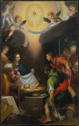 cigoli-1599-uctievanie-pastierov-svatou-katherinou-alexandrijskou-umeleckou-tlačou-výtvarného umenia-reprodukcie-steny-umenie-id-aiooc26as