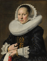 frans-hals-1638，一个女人的肖像，可能是阿尔特耶·迪尔克斯dr，帕特艺术印刷品，精美的艺术复制品，墙，艺术编号，aisuljv0