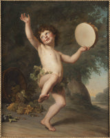 阿道夫·烏里克·沃特穆勒-1784-丘比特-作為-巴克斯-藝術印刷-精美藝術-複製品-牆藝術-id-aiqfa31up