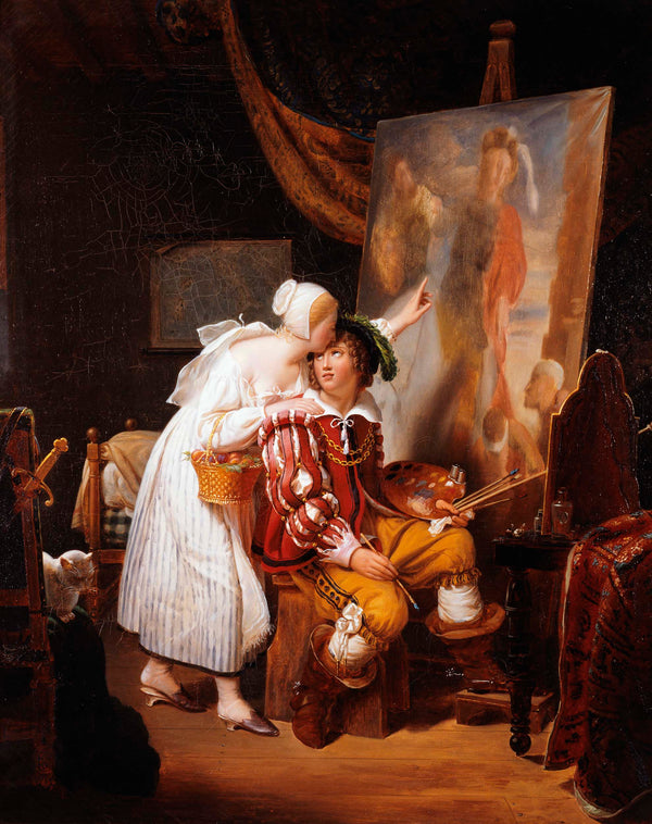 jean-louis-ducis-1819-van-dyck-painting-his-first-canvas-art-print-fine-art-reproduction-wall-art