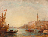 felix-ziem-1870-威尼斯，总督府，艺术打印精细艺术复制品墙艺术