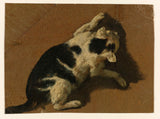 nepoznato-1646-mačka-igra se-sa-zidom-umjetničkom-otiskom-fine-umjetničke-reprodukcije-zidne-umjetničke-id-airpofuyn