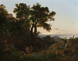 beniamino-de-francesco-1838-意大利景观与埃涅阿斯和古希腊锡比尔艺术印刷精美的艺术复制品墙壁艺术id-airqz25pb