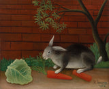 アンリ・ルソー-1908-ウサギの食事-食事-ウサギ-アート-プリント-ファインアート-複製-ウォールアート-id-airzk8mnv