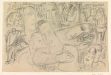 leo-gestel-1891-schets-dagboek-met-verschillende-studies-van-mensen-kunstprint-beeldende-kunst-reproductie-muurkunst-id-aisg6rwdv
