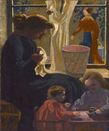 莫里斯·丹尼斯（Maurice Denis）1903年-私隐或照料窗口艺术印刷精美的艺术复制品-壁画艺术