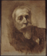 eugene-carriere-1900-chân dung của anatole-france-1844-1924-nhà văn-nghệ thuật-in-mỹ thuật-tái tạo-tường-nghệ thuật