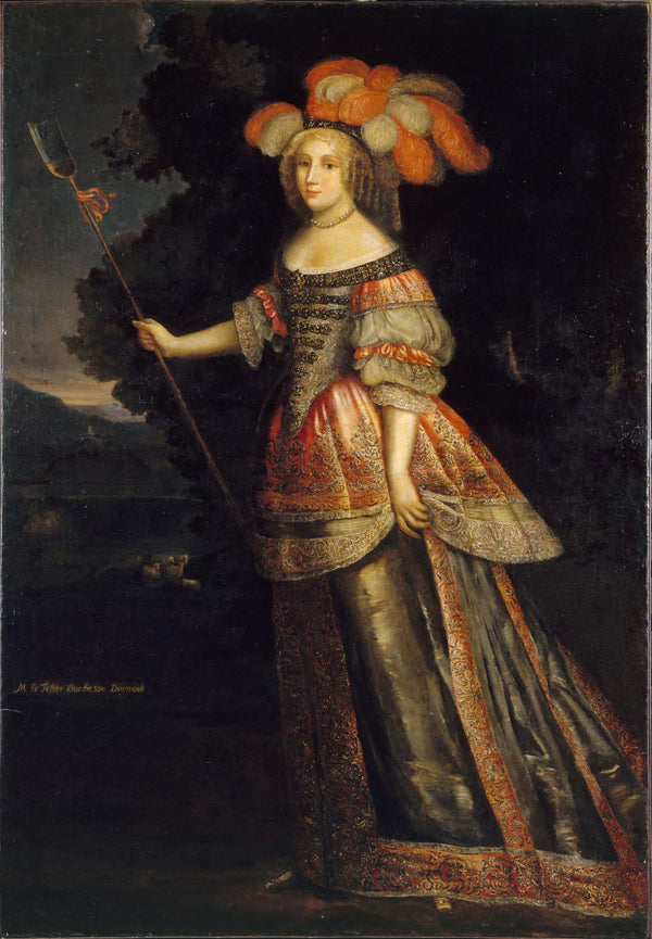 henri-et-charles-atelier-de-beaubrun-1660-portrait-of-madeleine-fare-le-tellier-duchess-of-aumont-1646-1668-art-print-fine-art-reproduction-wall-art