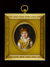 louise-weyler-kugler-1804-porträtt-av-en-ung-pojke-klädd-i-gult-konsttryck-finkonst-reproduktion-väggkonst