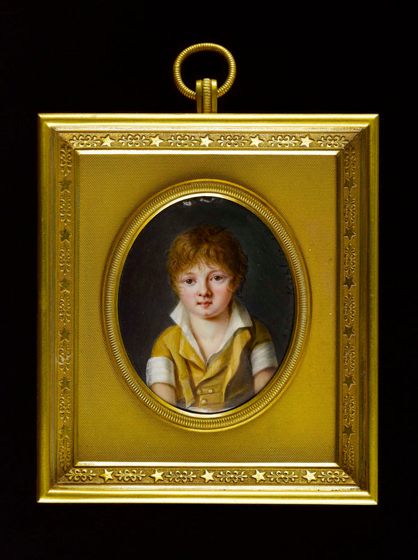louise-weyler-kugler-1804-portrait-of-a-young-boy-dressed-in-yellow-art-print-fine-art-reproduction-wall-art