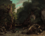 古斯塔夫·库尔贝-1868-井谷黑色艺术印刷美术复制品墙壁艺术 id-aiwxq94v2