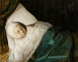 anonymous-a-child-of-the-family-on-its-deathbed-art-print-fine-art-reproduction-wall-art-id-aixop6pau