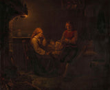 阿道夫-tidemand-1851-生病的孩子艺术印刷精美艺术复制墙艺术 id-aixxkp8t9