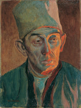 hubert-landa-1930-người đàn ông với một bộ lông-mũ-nghệ thuật-in-mỹ-nghệ-tái tạo-tường-nghệ thuật-id-aiy65uok3