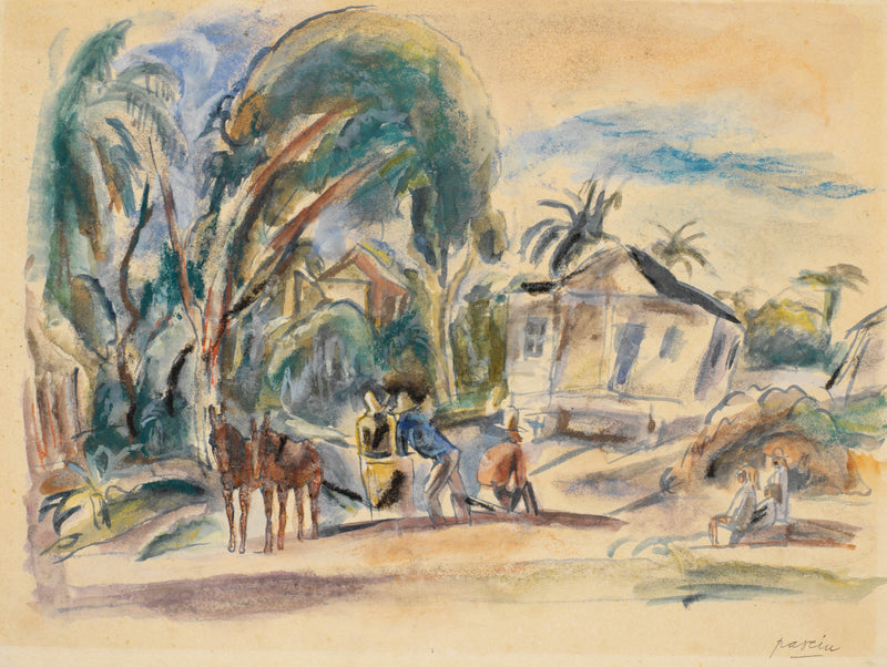 jules-pascin-1916-landscape-houses-and-trees-art-print-fine-art-reproduction-wall-art-id-aiy794rvn