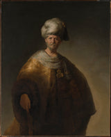 rembrandt-van-rijn-1632-man-in-oosterse-kostuum-die-edele-slaaf-kuns-druk-fyn-kuns-reproduksie-muurkuns-id-aiyd6gadr