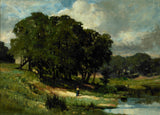 एडवर्ड-मिशेल-बैनिस्टर-1880-एक तालाब के पास खड़ी महिला-कला-प्रिंट-ललित-कला-पुनरुत्पादन-दीवार-कला-आईडी-एज़0सीए7आरबी