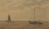 willem-bastiaan-tholen-1910-havslandskap-med-fiskebåtar-konst-tryck-finkonst-reproduktion-väggkonst-id-aiz97zfgi