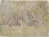 theo-van-hoytema-1873-花園裡的火雞藝術印刷精美藝術複製品牆藝術 id-aj0mq8j31