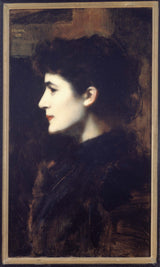 Jean-Jacques-Henner-1892-Eugenie-Marie-Caillard-Gadiffet-Germaine-Dawis-Art-Print-Fine-Art-reproduction-Wall-Art