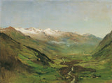 安东·罗玛科1877年，加斯坦河谷-我-艺术印刷精细艺术复制墙艺术ID-aj1h0ybs9