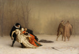 Јеан-Леон-Героме-1859-двобој-после-маскараде-уметност-штампа-ликовна-репродукција-зид-уметност-ид-ај1взггбб