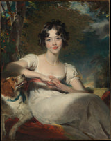 托馬斯·勞倫斯爵士 - 1824 年 - 瑪麗亞·科寧厄姆夫人 - 去世 - 1843 年 - 藝術印刷品 - 精美藝術 - 複製品 - 牆藝術 - id - aj3zqhman