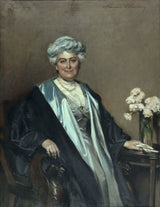 弗朗索瓦·弗拉蒙-1909 年索耶夫人的肖像艺术印刷品美术复制品墙壁艺术