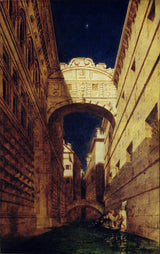 威廉·埃蒂1835年，叹息之桥的艺术打印精美艺术复制品墙艺术id-aj6se9cb7