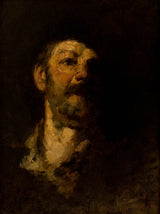 frank-duveneck-1881-étude-tête-homme-avec-chapeau-art-print-fine-art-reproduction-wall-art-id-aj86nt658