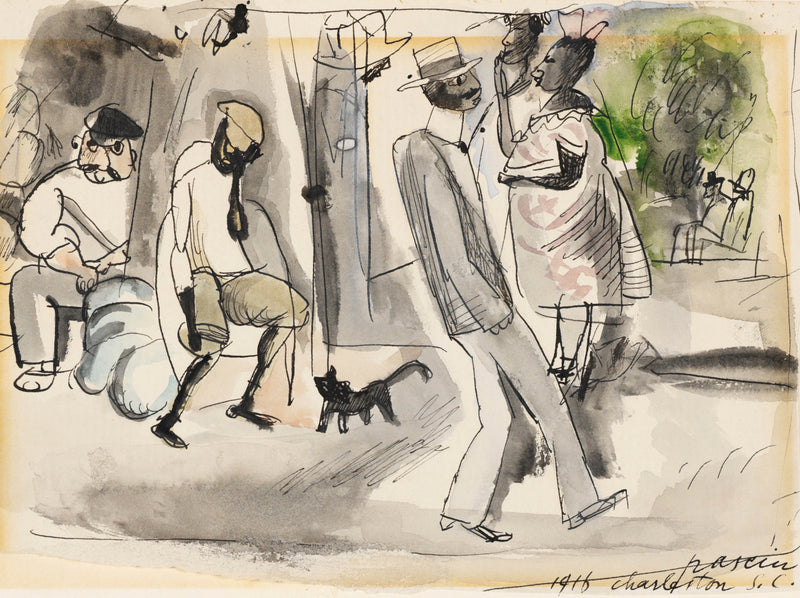 jules-pascin-1916-figures-and-cat-in-park-art-print-fine-art-reproduction-wall-art-id-aj88ci6a5