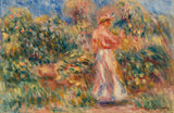 pierre-auguste-renoir-1916-landskab-med-kvinde-i-pink-og-hvid-landskab-med-kvinde-i-pink-og-hvid-kunst-print-fine-art-reproduktion-vægkunst- id-aj8t7yszm