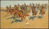 弗雷德里克·雷明顿1907年在南平原上的艺术印刷精美的艺术复制品墙上的艺术ID ajdl1bih8