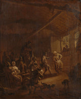 nicolaes-pietersz-berchem-1655-roľníci-tancujú-v-stodole-umelecká-tlač-výtvarná-umelecká-reprodukcia-nástenného-umenia-id-ajfyppqb1