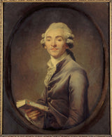 joseph-ducreux-1785-伯纳德·杰曼·德·拉西佩德肖像1756年至1825年-自然主义者和政客艺术印刷精美的艺术复制品墙艺术