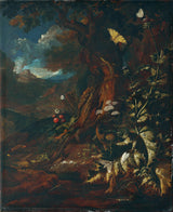 約翰-阿達爾伯特-angermayer-1740-景觀與爬行動物和昆蟲-i-藝術印刷-精美藝術複製-牆藝術-id-ajh6niddp